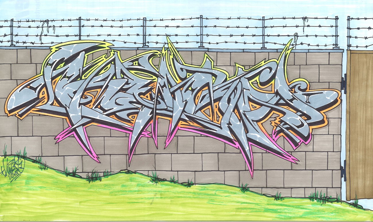 Graffiti Sketch - Photo by KUBA182 - kuba, pad, paintalldays (2018)