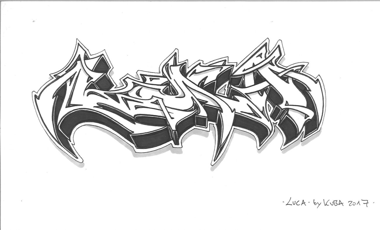 Graffiti Sketch - Photo by KUBA182 - kuba, pad, luca (2017)