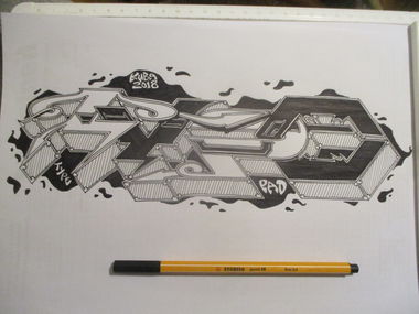 Graffiti Wall - Photo by KUBA182 - PAD, KUBA, TypE (2018)