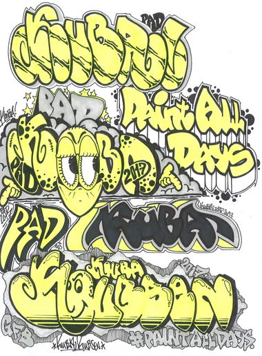 Graffiti Sketch - Photo by KUBA182 - kuba1, pad (2017)