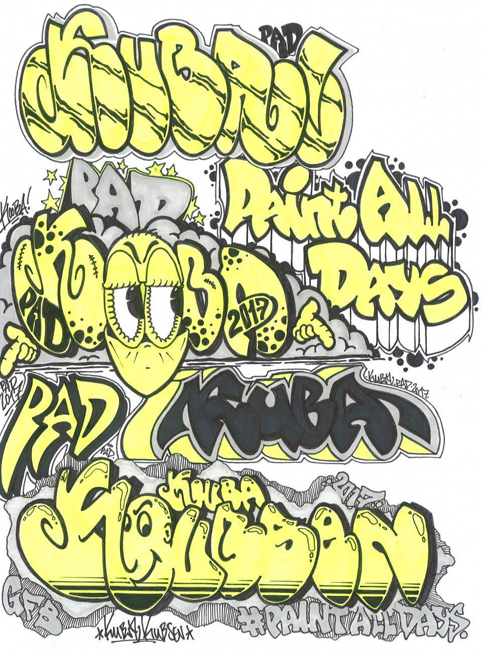 Graffiti Sketch - Photo by KUBA182 - kuba1, pad (2017)