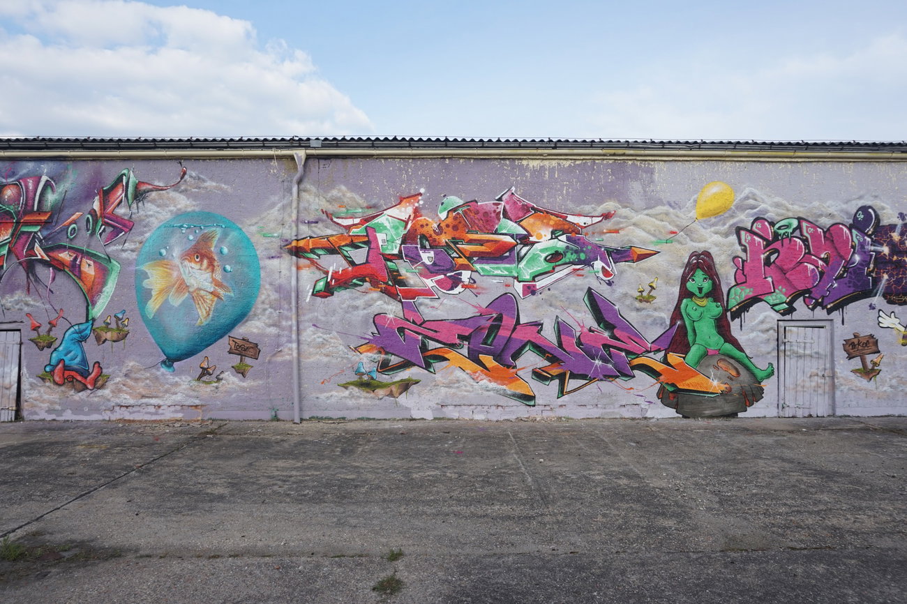 Graffiti Wall - Photo by KUBA182 - PAD, Dexer, Kuba (2016)