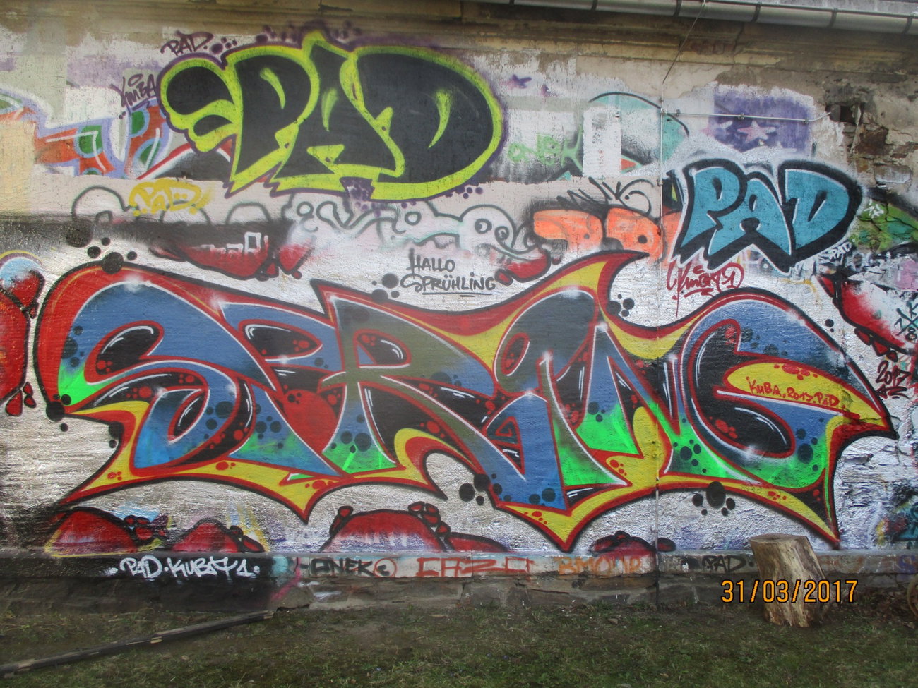 Graffiti Wall - Photo by KUBA182 - Kuba, Spring, pad (2017)