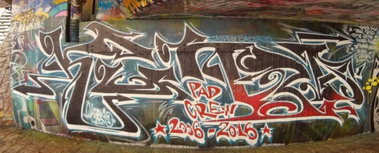 Graffiti Wall - Photo by KUBA182 - kuba, pad, 10yearspadcrew (2016)