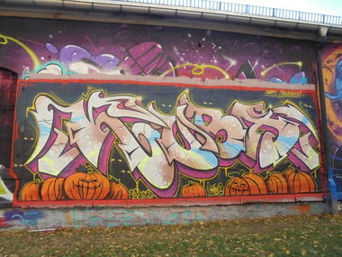 Graffiti Wall in Deutschland - Photo by KUBA182 - kuba, pad, halloween (2018)