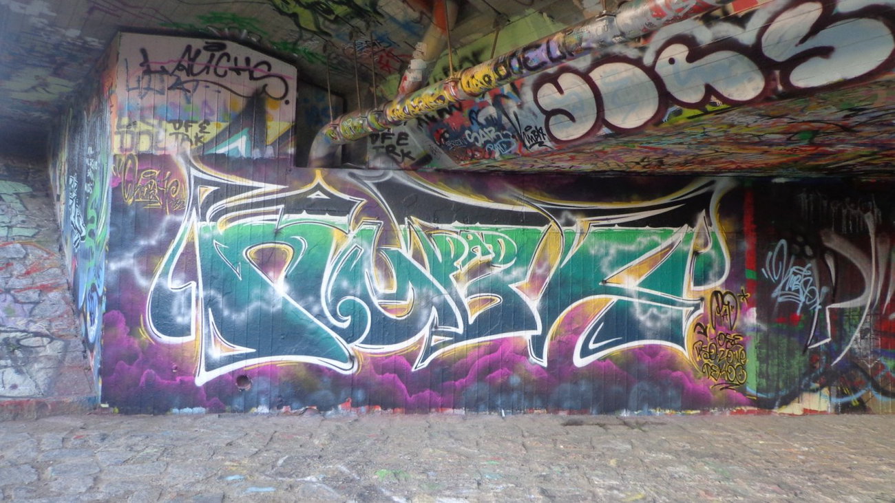 Graffiti Wall in Dresden - Photo by KUBA182 - kuba, pad (2015)