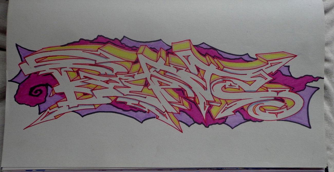 Graffiti Sketch - Photo by KUBA182 - kuba, beats, pad (2015)