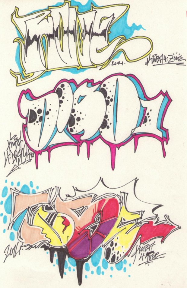 Graffiti Sketch - Photo by KUBA182 - kuba, tose, zone (2014)