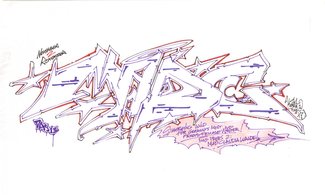 Graffiti Sketch - Photo by KUBA182 (2017)