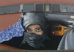 Graffiti Wall in Magdeburg - Photo by KUBA182 - Alküd, Desq, Kuba (2017)