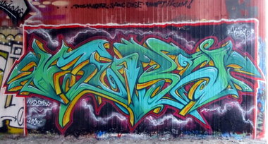 Graffiti Wall - Photo by KUBA182 - kuba, pad, dresden (2016)