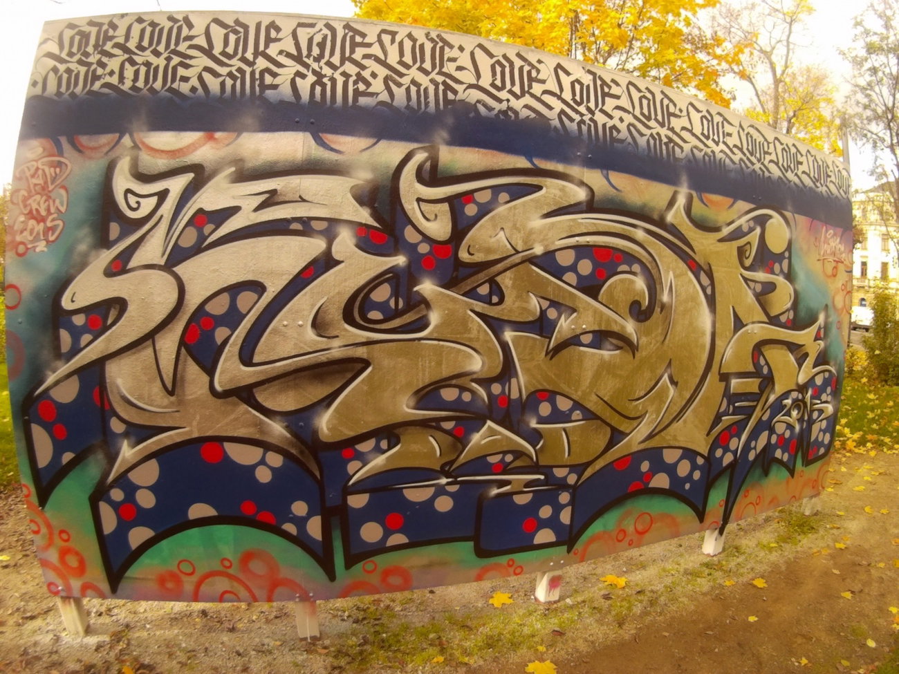 Graffiti Wall in Dresden - Photo by KUBA182 - kuba, pad (2015)