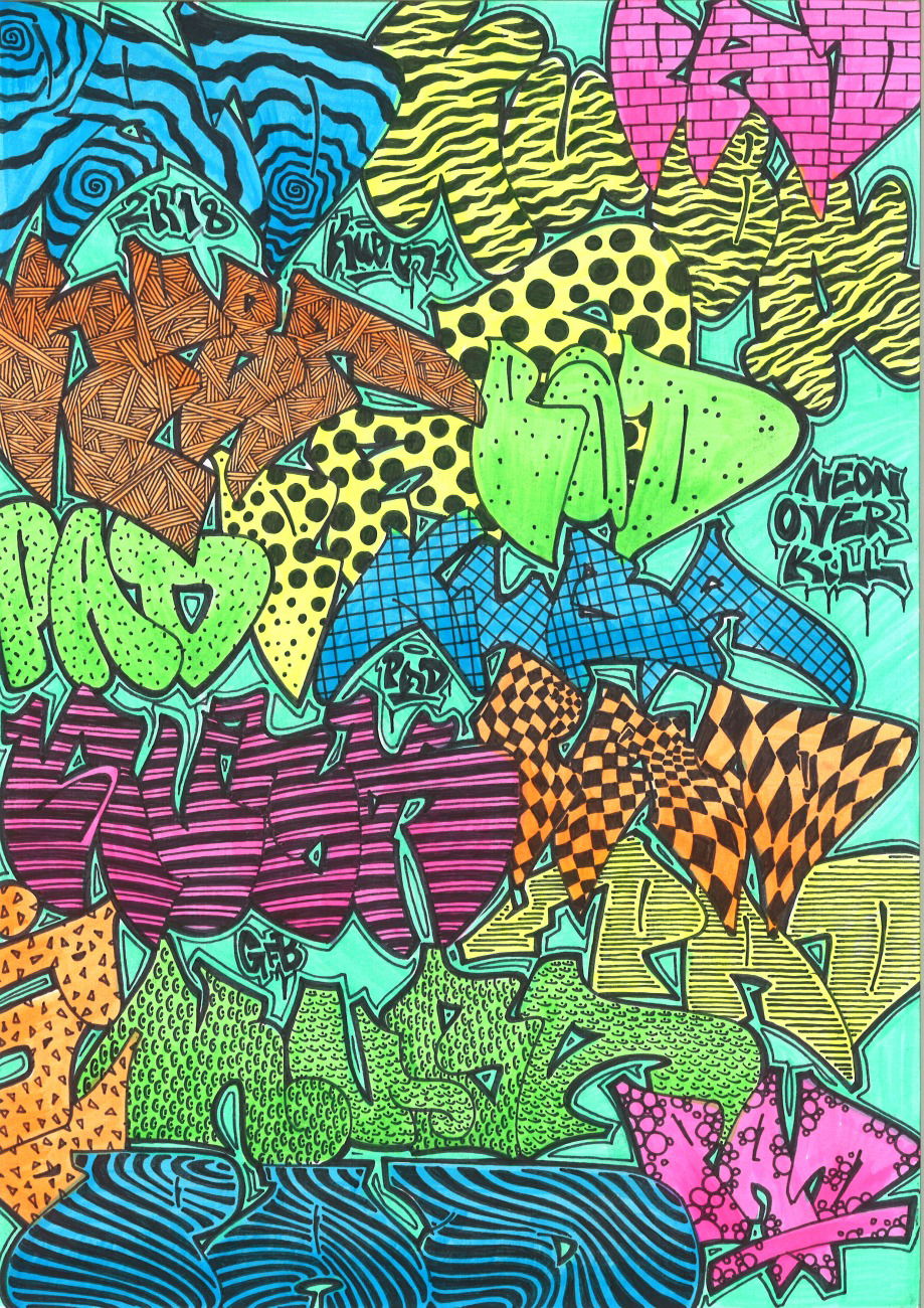 Graffiti Sketch - Photo by KUBA182 - kuba, pad, muster (2018)