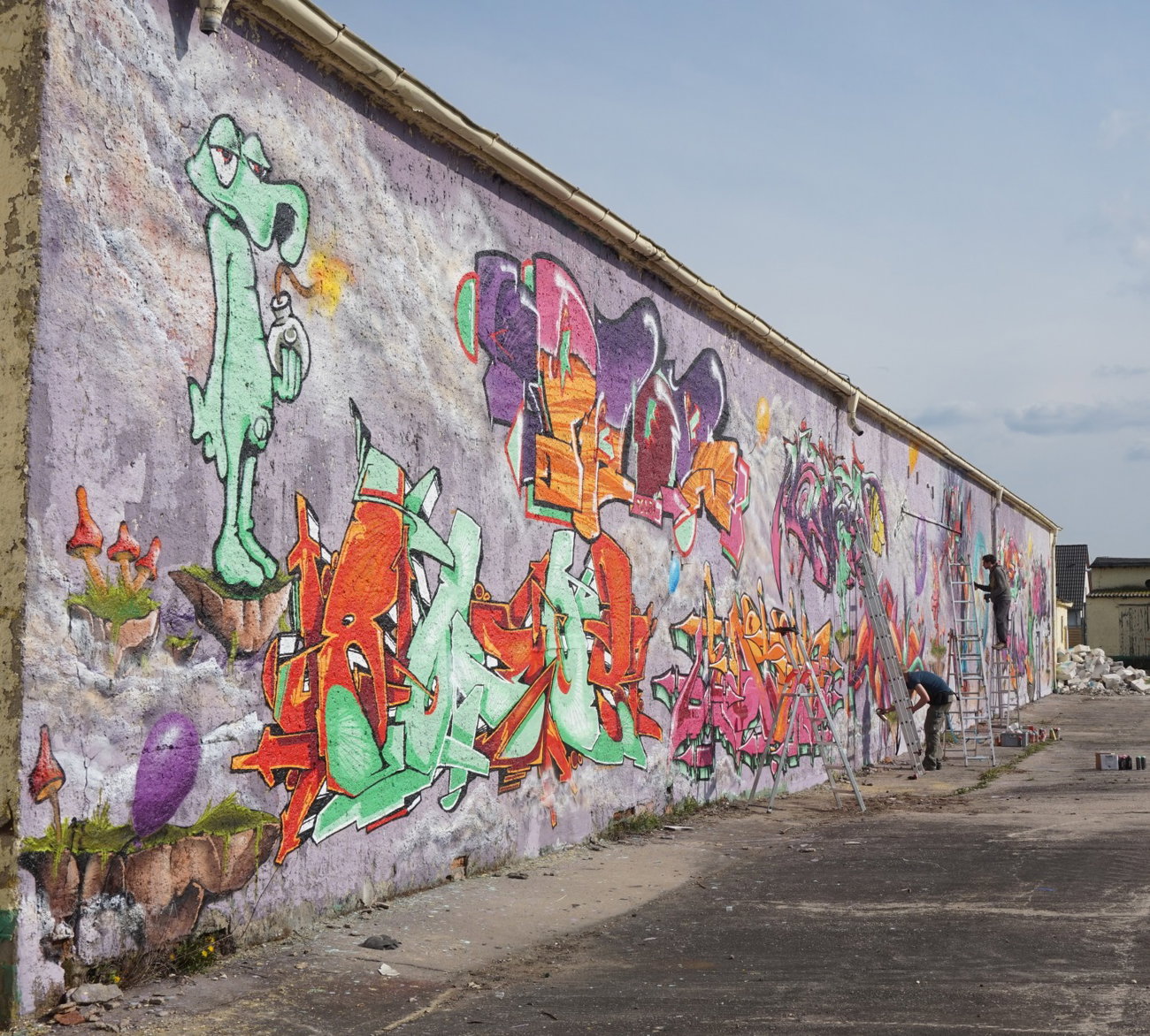 Graffiti Wall - Photo by KUBA182 - PAD, Dexer, Kuba (2016)