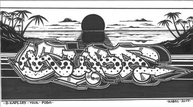 Graffiti Sketch - Photo by KUBA182 - kuba, pad, blacksunset (2017)