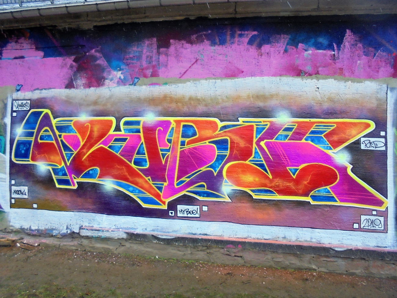 Graffiti Wall - Photo by KUBA182 - kuba, pad, freiberg (2019)