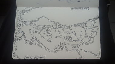 Graffiti Sketch - Photo by KUBA182 - kuba, reload, pad (2016)