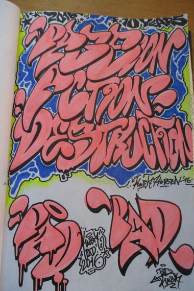 Graffiti Sketch - Photo by KUBA182 (2016)