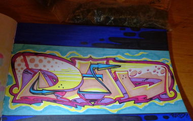 Graffiti Sketch - Photo by KUBA182 - pad, kuba, weed (2015)