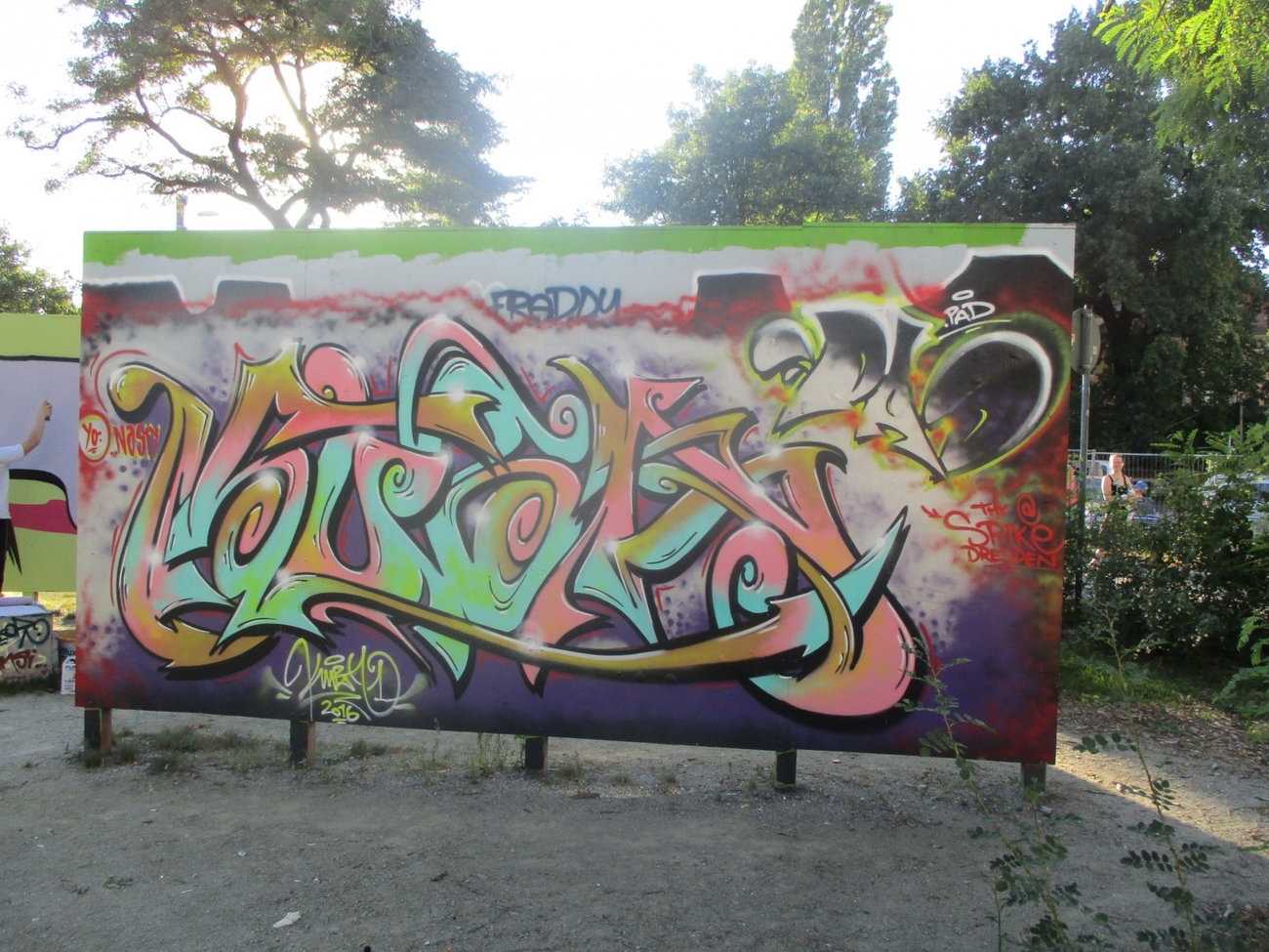 Graffiti Wall - Photo by KUBA182 - kuba, pad, Dresden (2016)