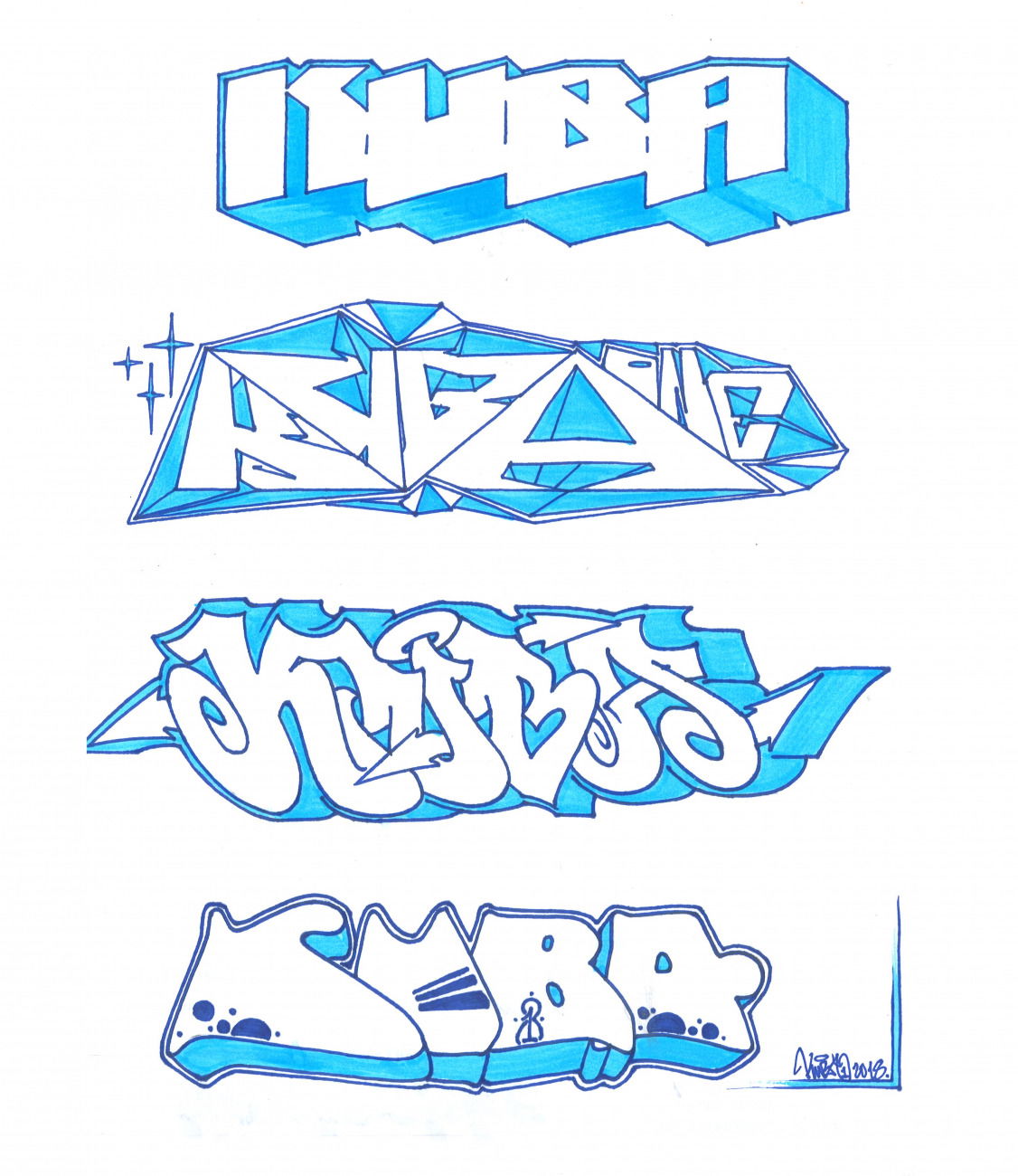 Graffiti Sketch - Photo by KUBA182 - kuba (2019)