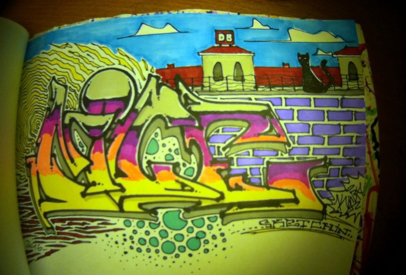 Graffiti Sketch - Photo by KUBA182 - nice, battle, kuba (2016)