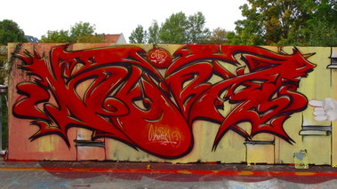 Graffiti Wall in Leipzig - Photo by KUBA182 - kuba (2015)