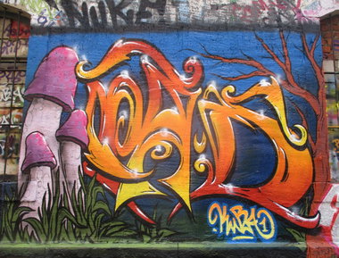 Graffiti Wall - Photo by KUBA182 - kuba, pad, mushrooms (2016)
