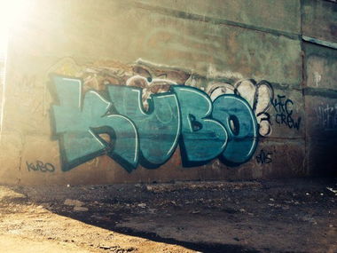 Graffiti in Russia - Photo by KUBO - Russia, bombing, Kubo (2015)