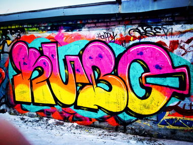 Graffiti Wall in Рф - Photo by KUBO - colors, bombing, throwup (2018)