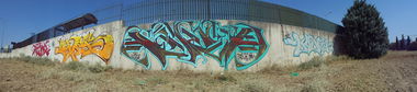 Graffiti Wall in Thessaloniki - Photo by KUNES - dane, kunes, kzr
