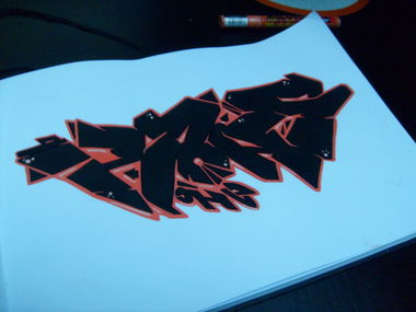 Graffiti Sketch in Brest - Photo by KVNSXR (2013)