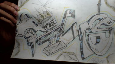 Graffiti Sketch - Photo by Kabe - Rbk (2013)