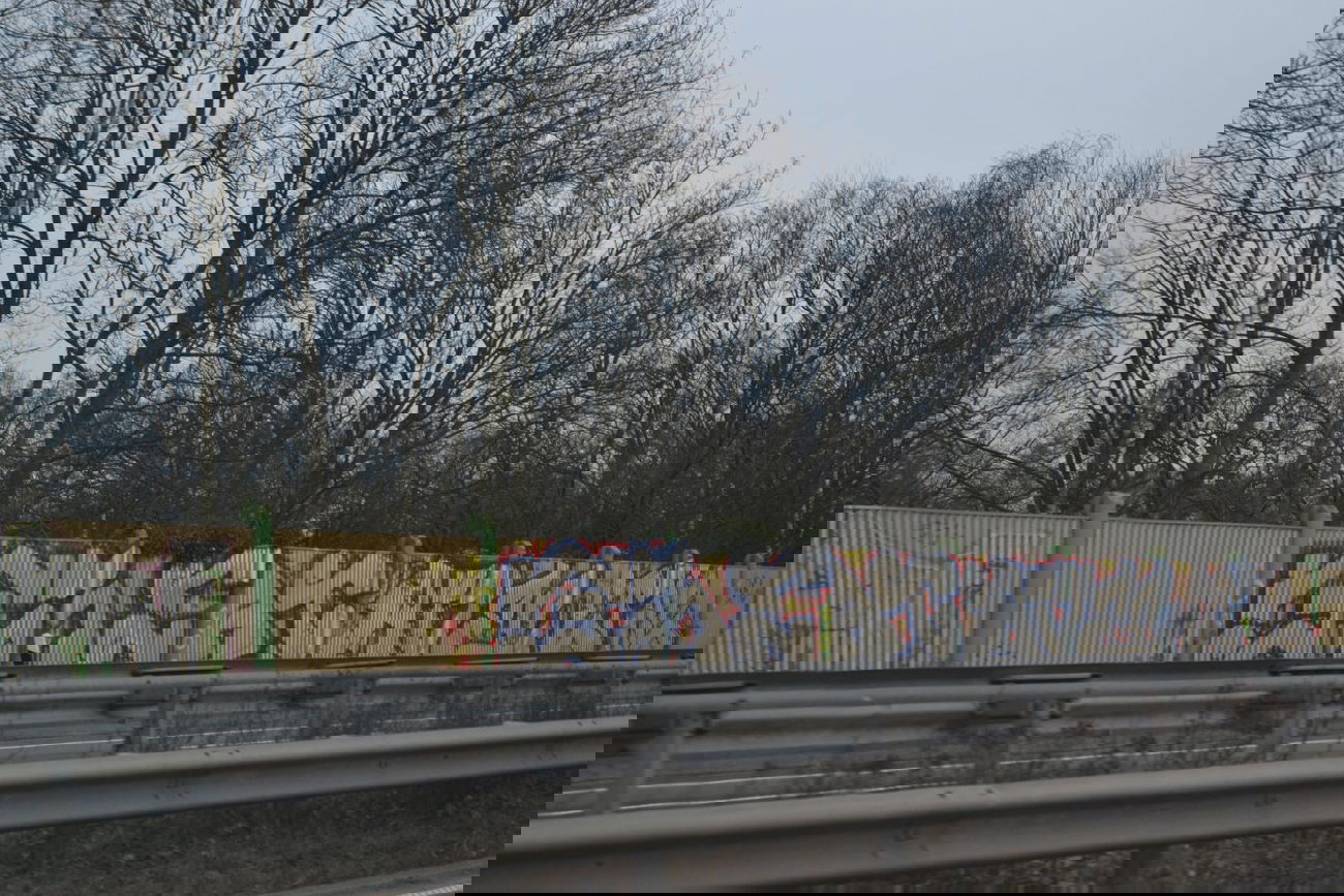 Graffiti Bombing in Oldenburg - Photo by Kaeseraspel - GREAT, AVEC, EMIL