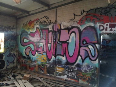 Graffiti Wall in Oldenburg - Photo by Kaeseraspel - Squids (2014)