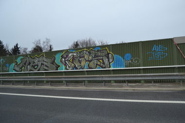 Graffiti Bombing in Oldenburg - Photo by Kaeseraspel - ABS, TGS (2013)