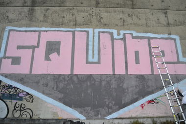 Graffiti Wall in Oldenburg - Photo by Kaeseraspel - SQUIDS (2014)