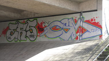 Graffiti Bombing in Oldenburg - Photo by Kaeseraspel - ERS, CSM (2011)