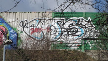 Graffiti Bombing - Photo by Kaeseraspel - EMS