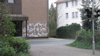 Graffiti Bombing in Oldenburg - Photo by Kaeseraspel - EMS (2010)