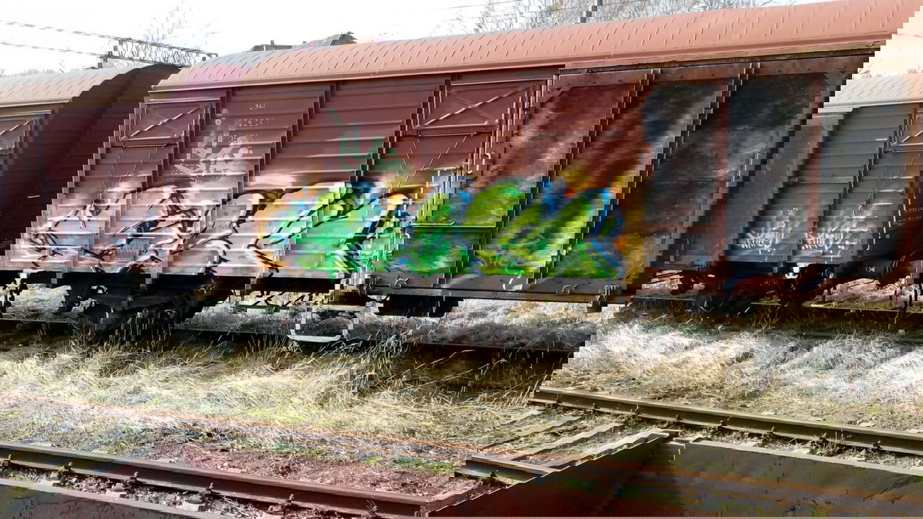 Graffiti Train - Photo by Kaesu - Tick, psm