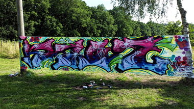 Graffiti Wall in Itzehoe - Photo by Kaoz1312 (2015)