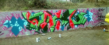 Graffiti Wall in Lüneburg - Photo by Kaoz1312 (2013)