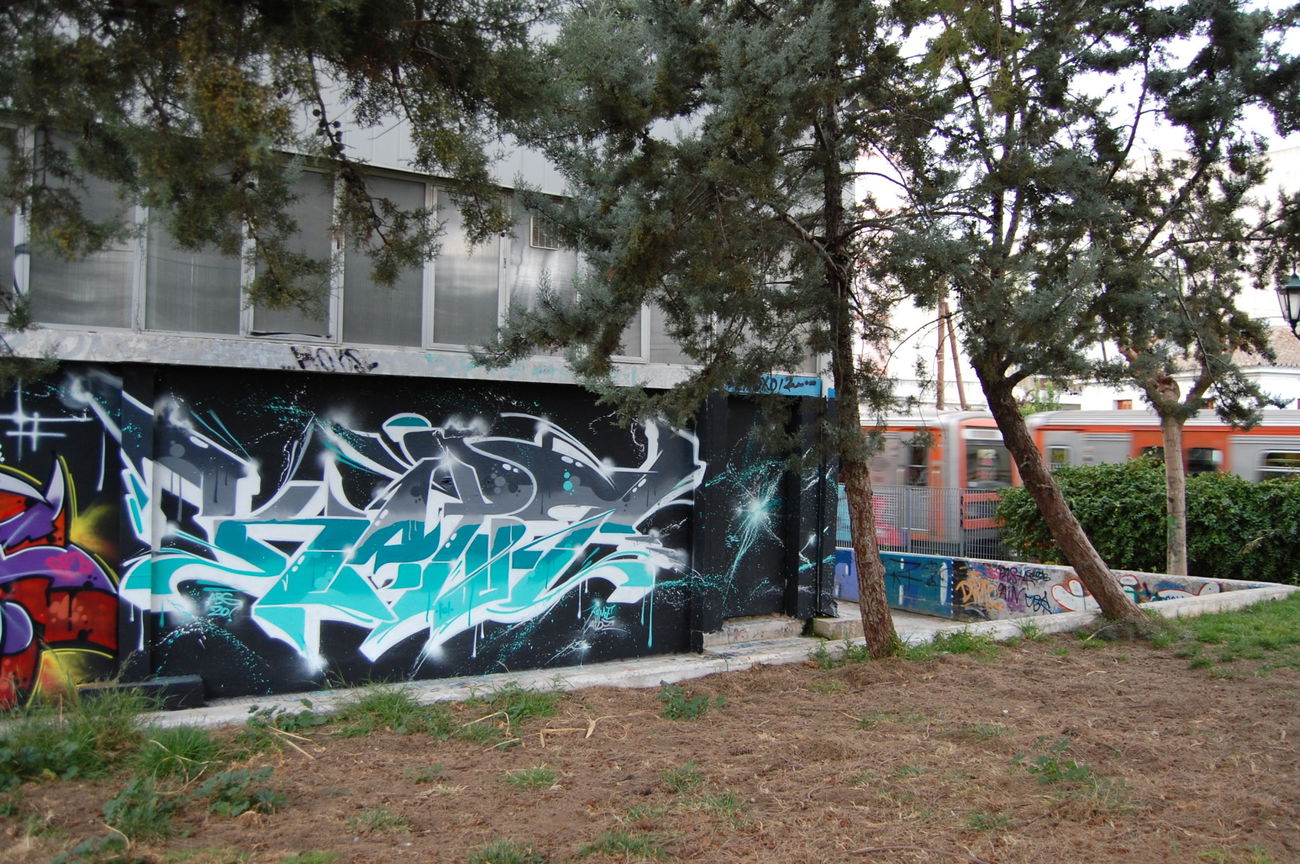 Graffiti Wall in Athen - Photo by Kaput - ABS, 20ers (2016)