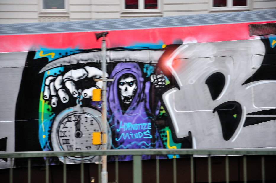 Graffiti Train in Hamburg - Photo by Karlo_Kolambo - Bk, 031, Hamburg (2012)