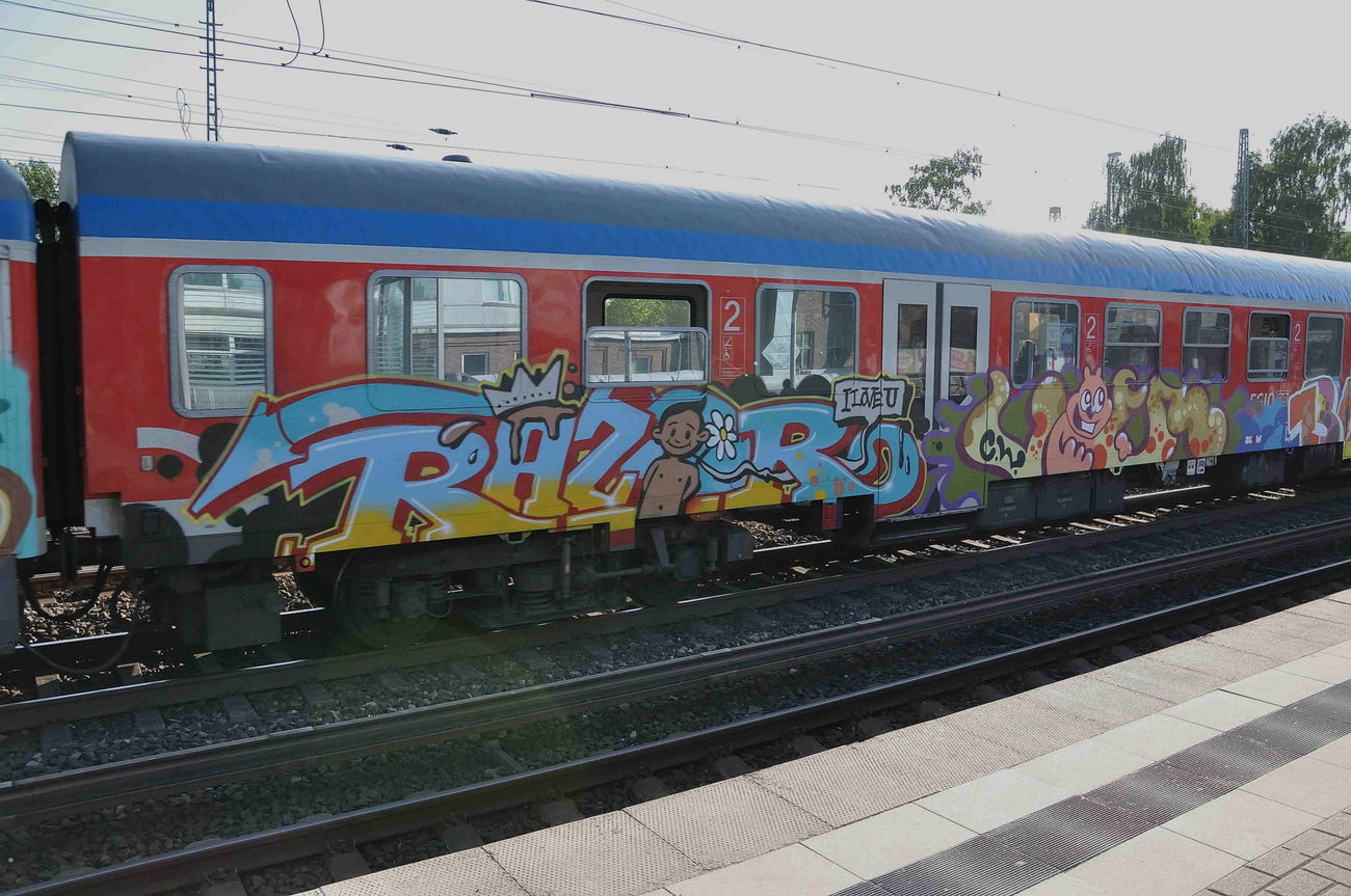 Graffiti Train - Photo by Karlo_Kolambo - razor (2013)