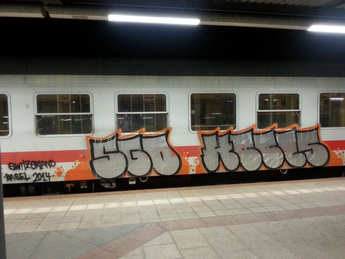 Graffiti Train - Photo by KarlsruhCheckt - sgd, hools, sgd (2014)