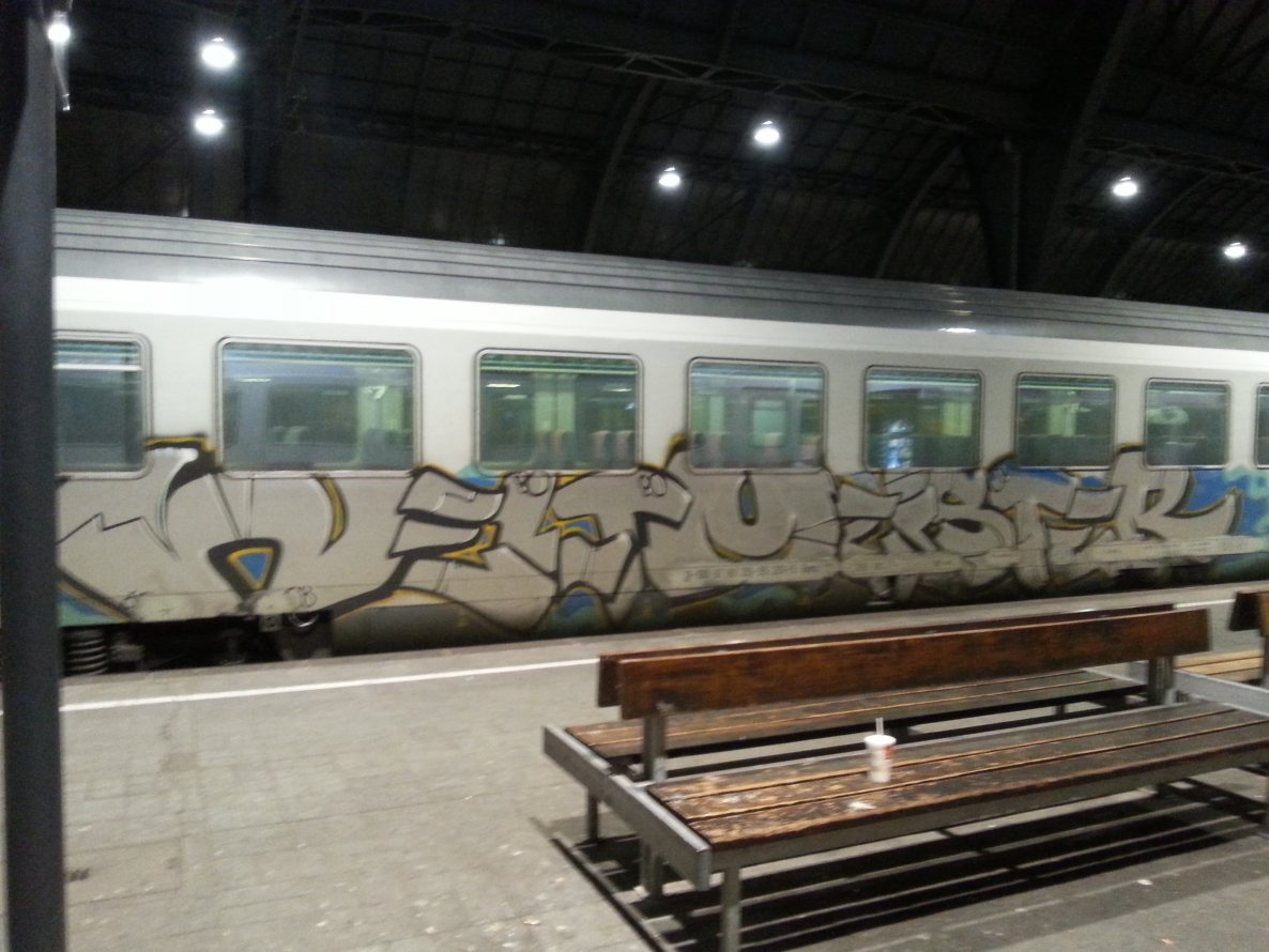 Graffiti Train - Photo by KarlsruhCheckt - weltmeister, karlsruhe (2014)