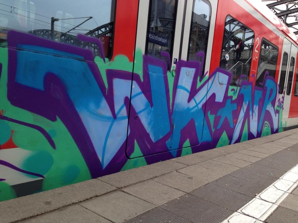Graffiti Train in München - Photo by Karlstoast - wk, nr, train (2013)