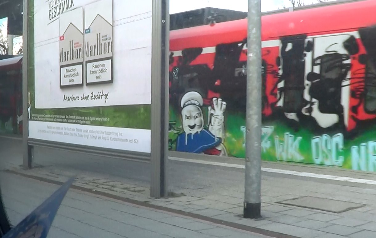 Graffiti Train in München - Photo by Karlstoast - ghost, yard, wk (2013)